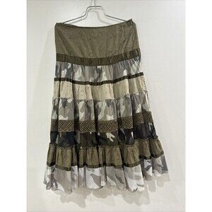 Expensive! Made In Italy Camo Maxi Skirt Size 6